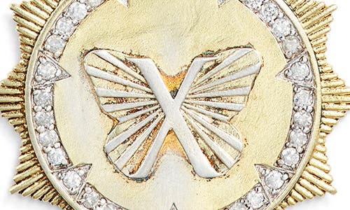 Meira T Butterfly Sunburst Pendant Necklace In Gold