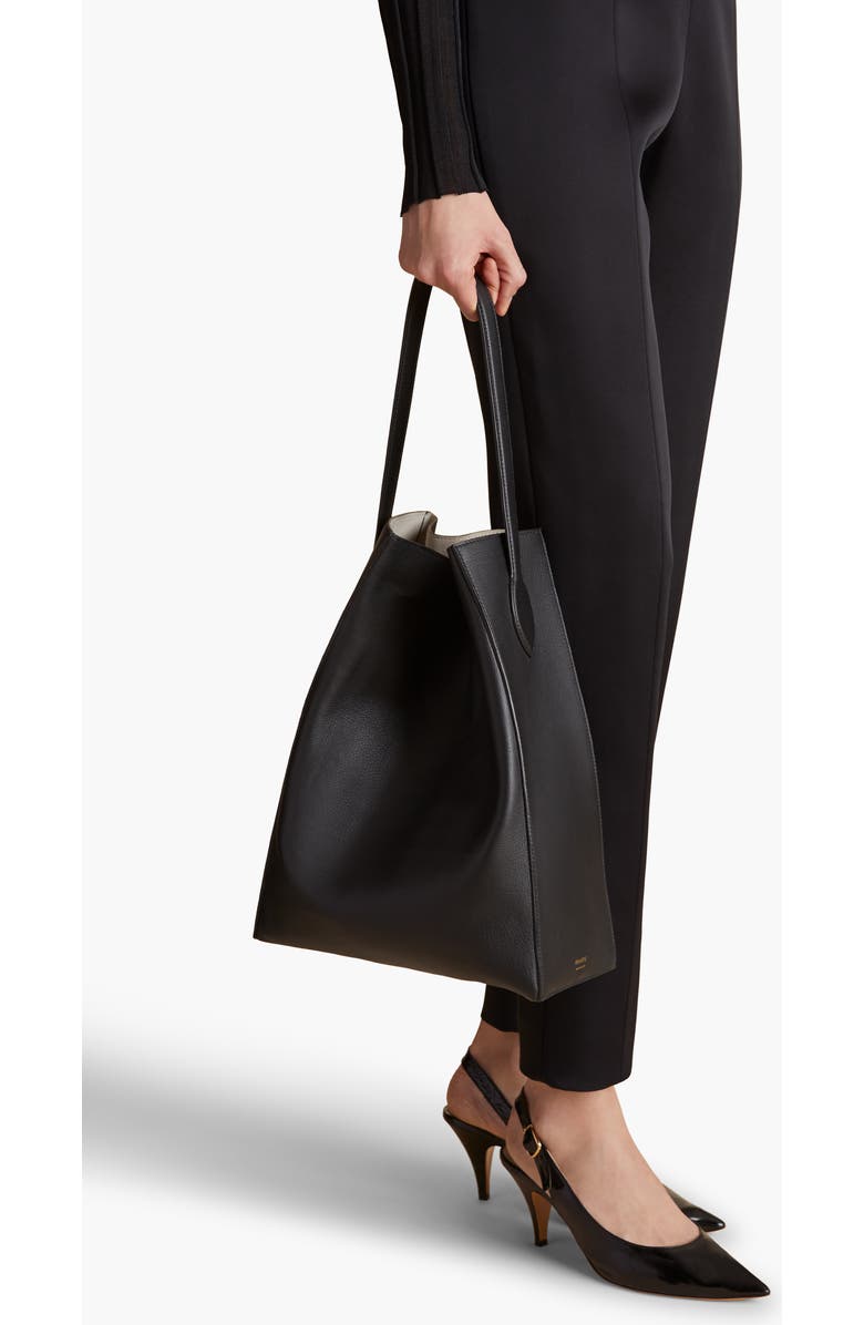 Khaite Frida Leather Hobo Shoulder Bag, Alternate, color,