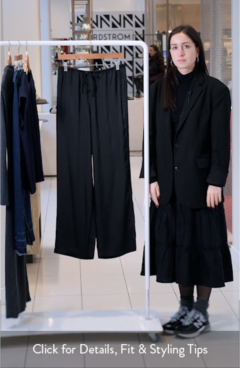 Damani Wide Leg Drawstring Pants, sales video thumbnail