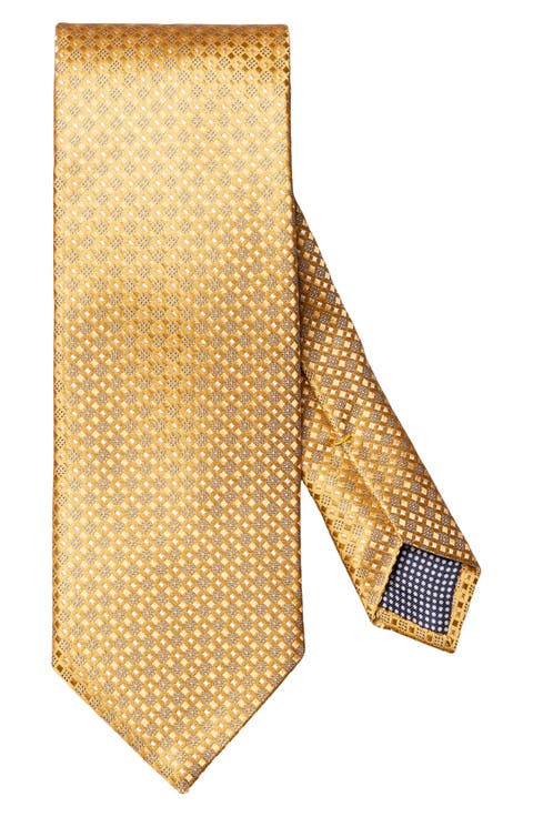 Neat Geometric Pattern Silk Tie