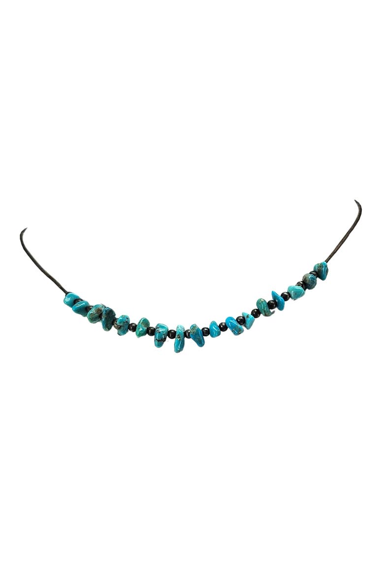 Vintage 1970s Howlite Turquoise Necklace, Alternate, color, Turquoise