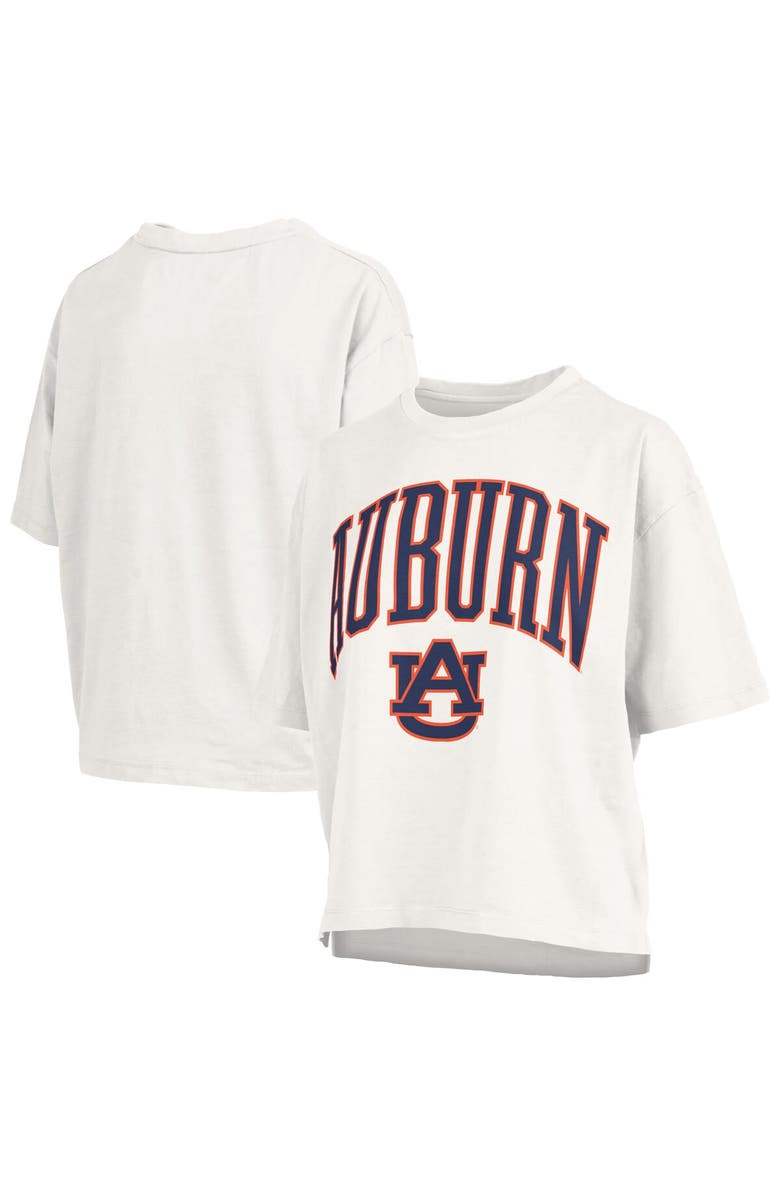 PRESSBOX Women's Pressbox  White Auburn Tigers Nelson T-Shirt, Main, color, White