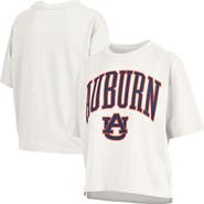 PRESSBOX Women's Pressbox  White Auburn Tigers Nelson T-Shirt