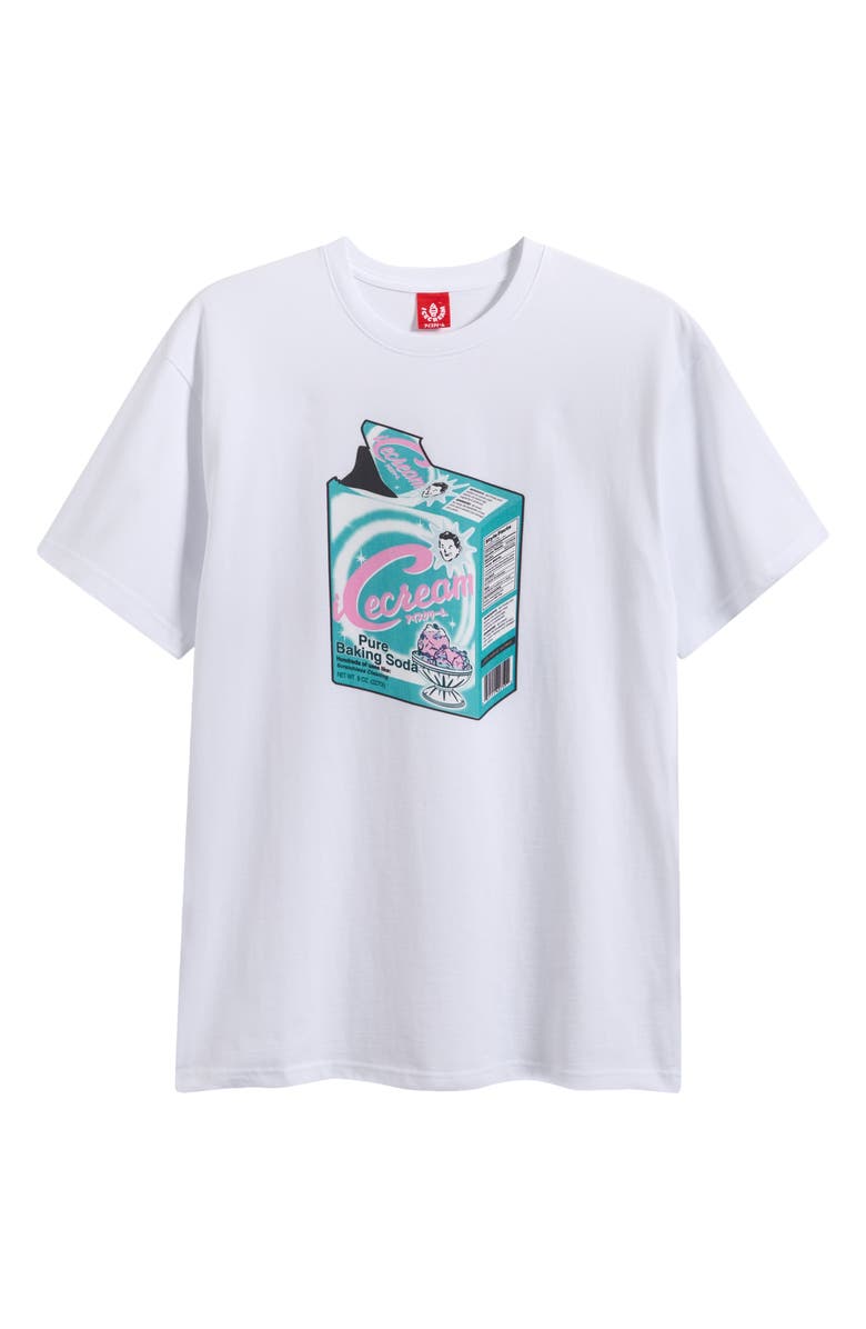 ICECREAM Baking Soda Graphic T-Shirt, Alternate, color, White
