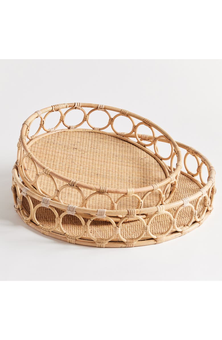 Napa Home & Garden Ninette Round Decorative Trays Set of 2, Alternate, color, 