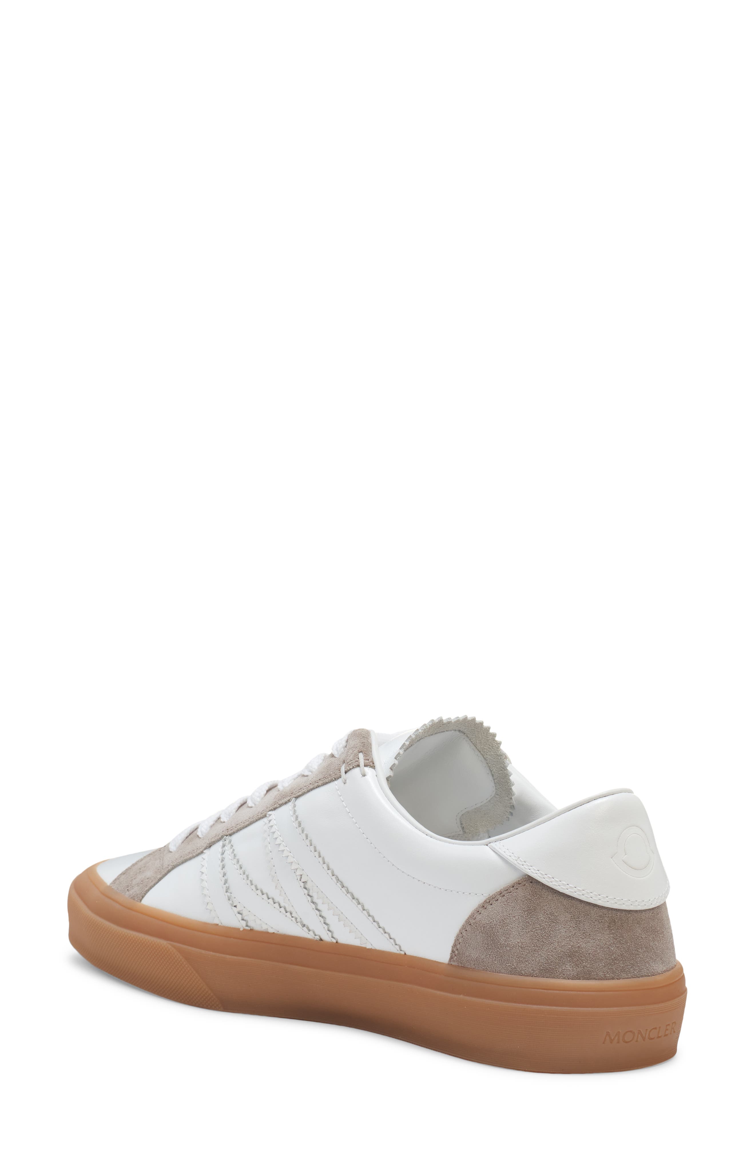 Moncler Monaco Sneaker, Alternate, color, Brilliant White