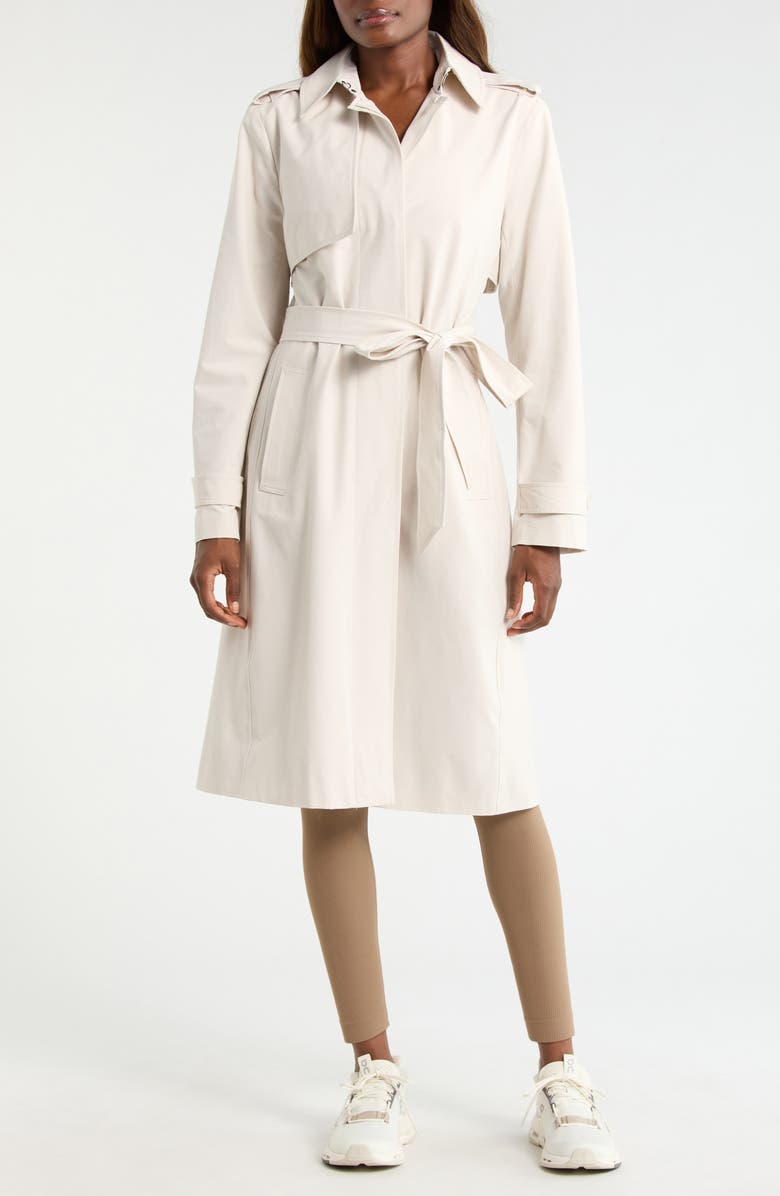 MPG Ripstop Tench Coat, Alternate, color, Moonbeam