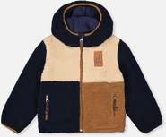 Deux par Deux Mid-Season Reversible Fleece Hooded Jacket