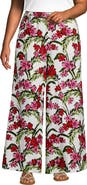 Lands' End Linen High Rise Palazzo Pants