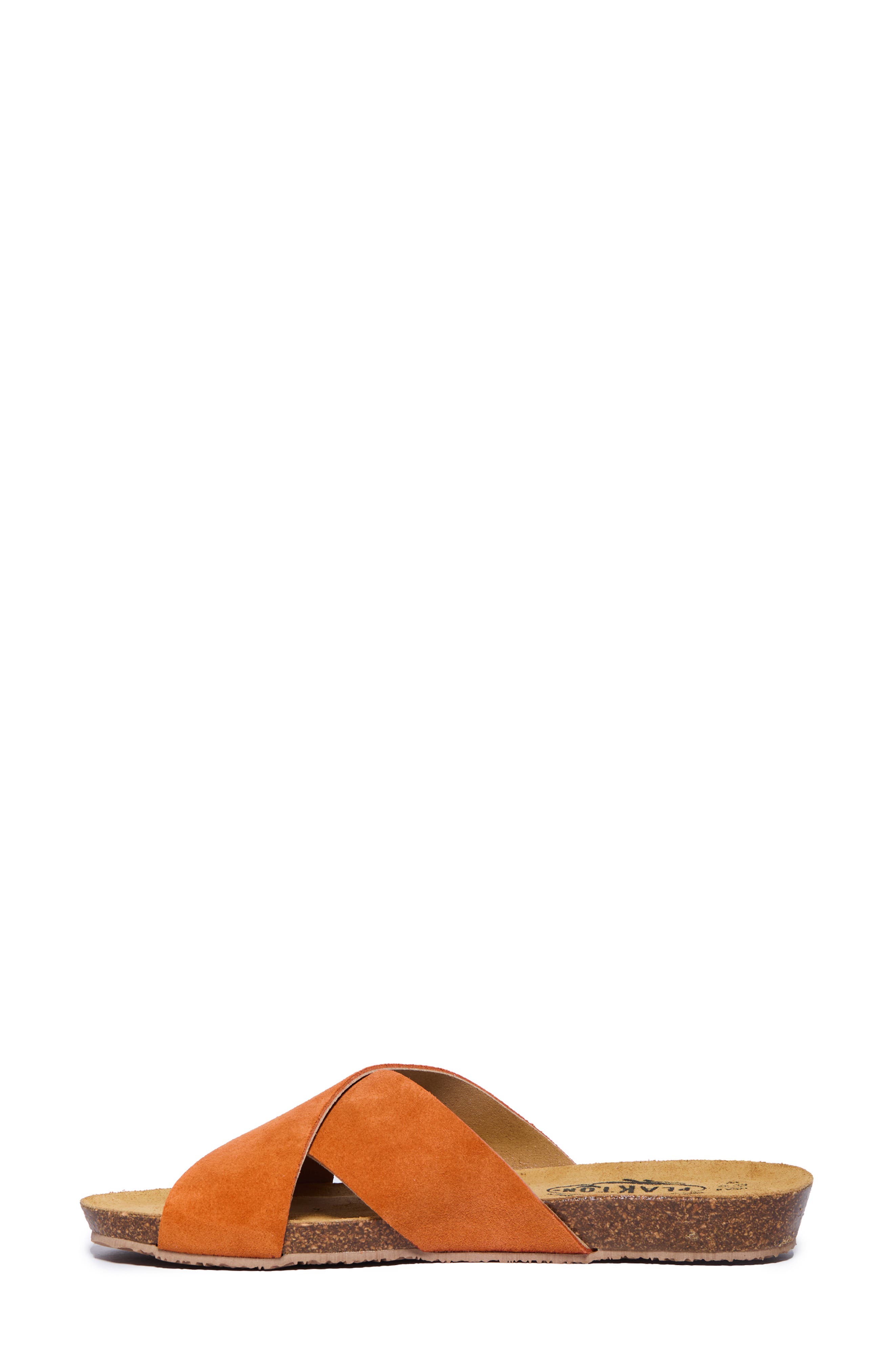 Faro Slide Sandal, Alternate, color, AFELPADO CALABAZA