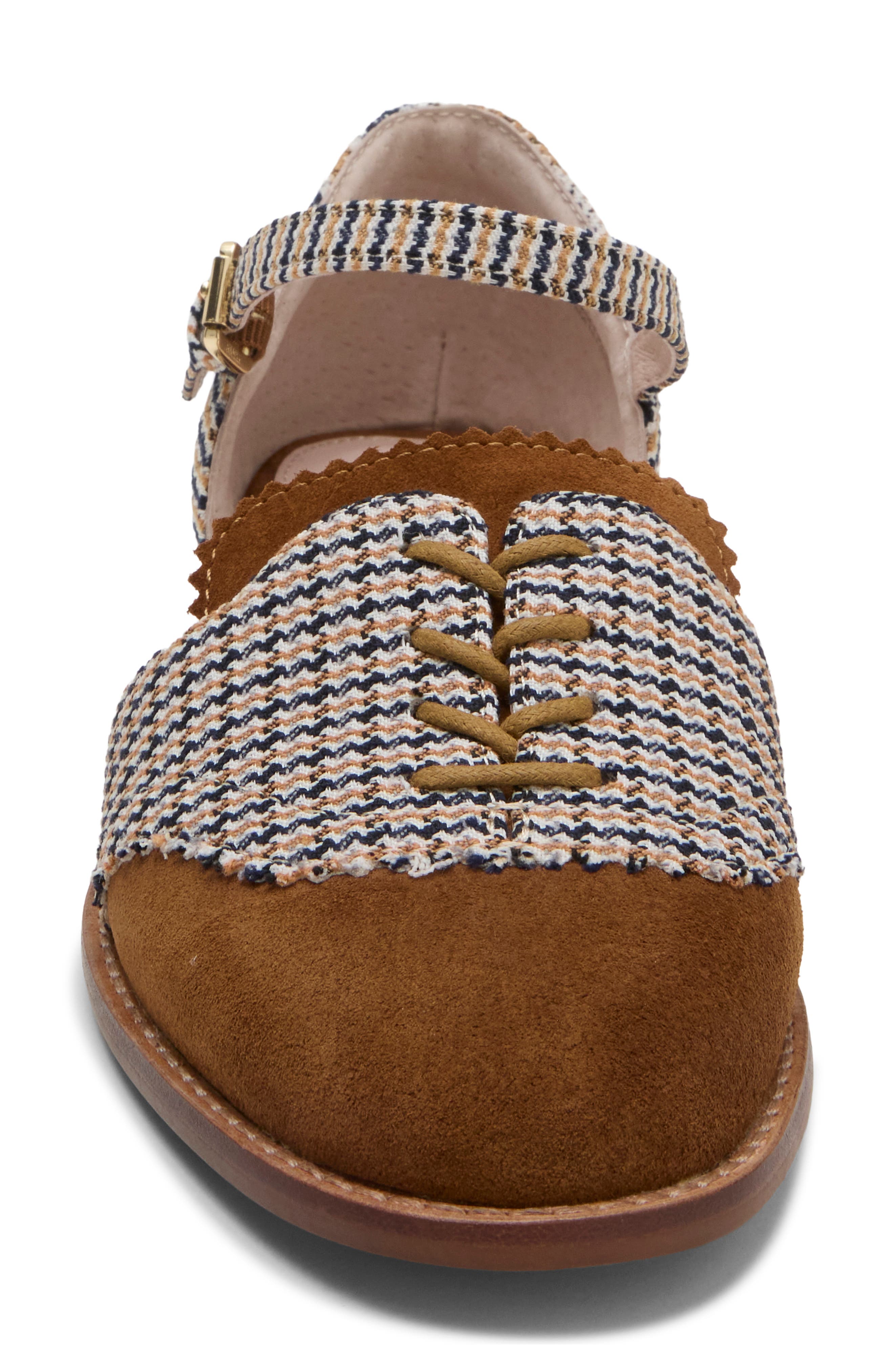 Lemon Mary Jane Flat, Alternate, color, TAN PLAID