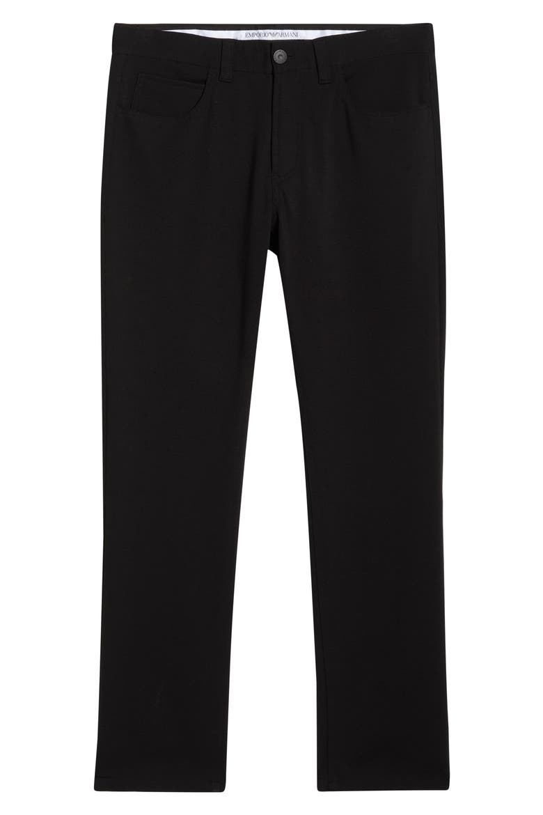 Flat Front Pants, Alternate, color, SOLID BLACK