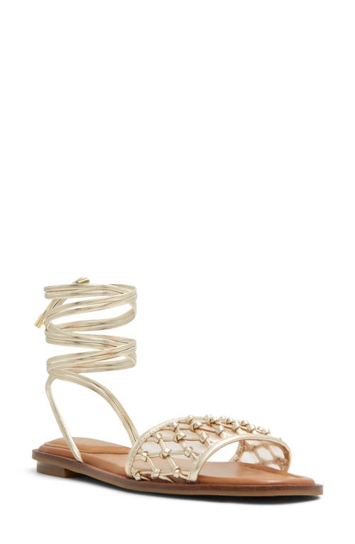 ALDO ALDO SEAZEN ANKLE WRAP SANDAL 