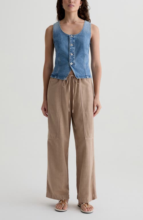 AG AG NINA LINEN BLEND DRAWSTRING PANTS 