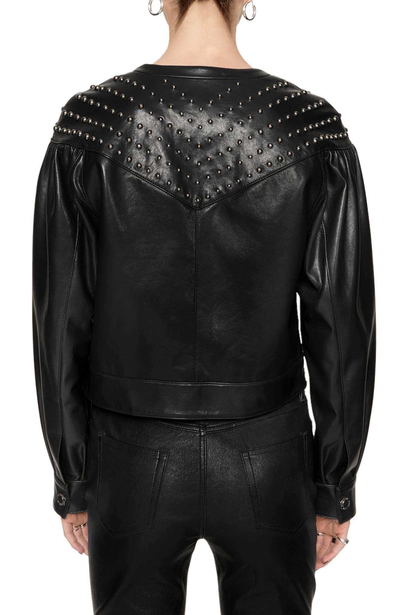 Ozzy Studded Leather Jacket - image 2