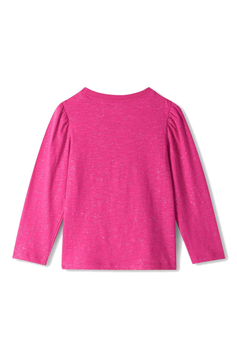 Kids' Long Sleeved Cotton T-Shirt, Alternate, color, VERY BERRY