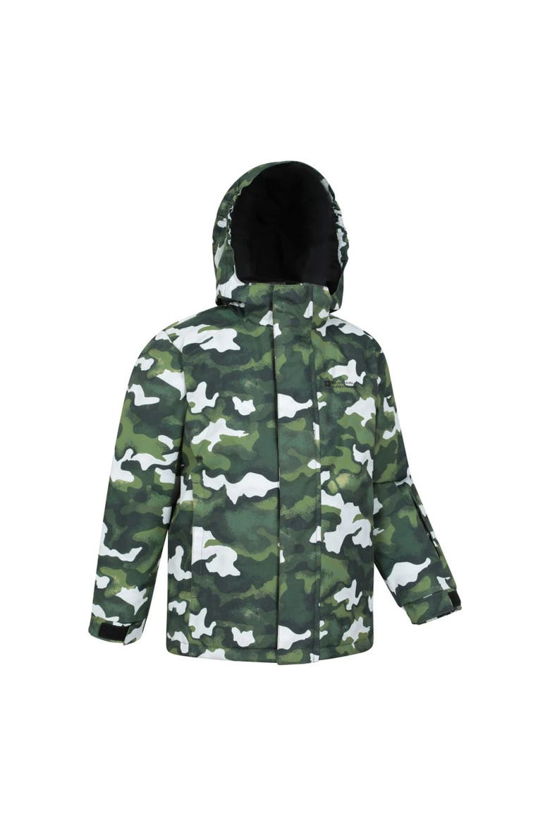 Childrens/Kids Printed Ski Jacket Set, Alternate, color, Dark Khaki