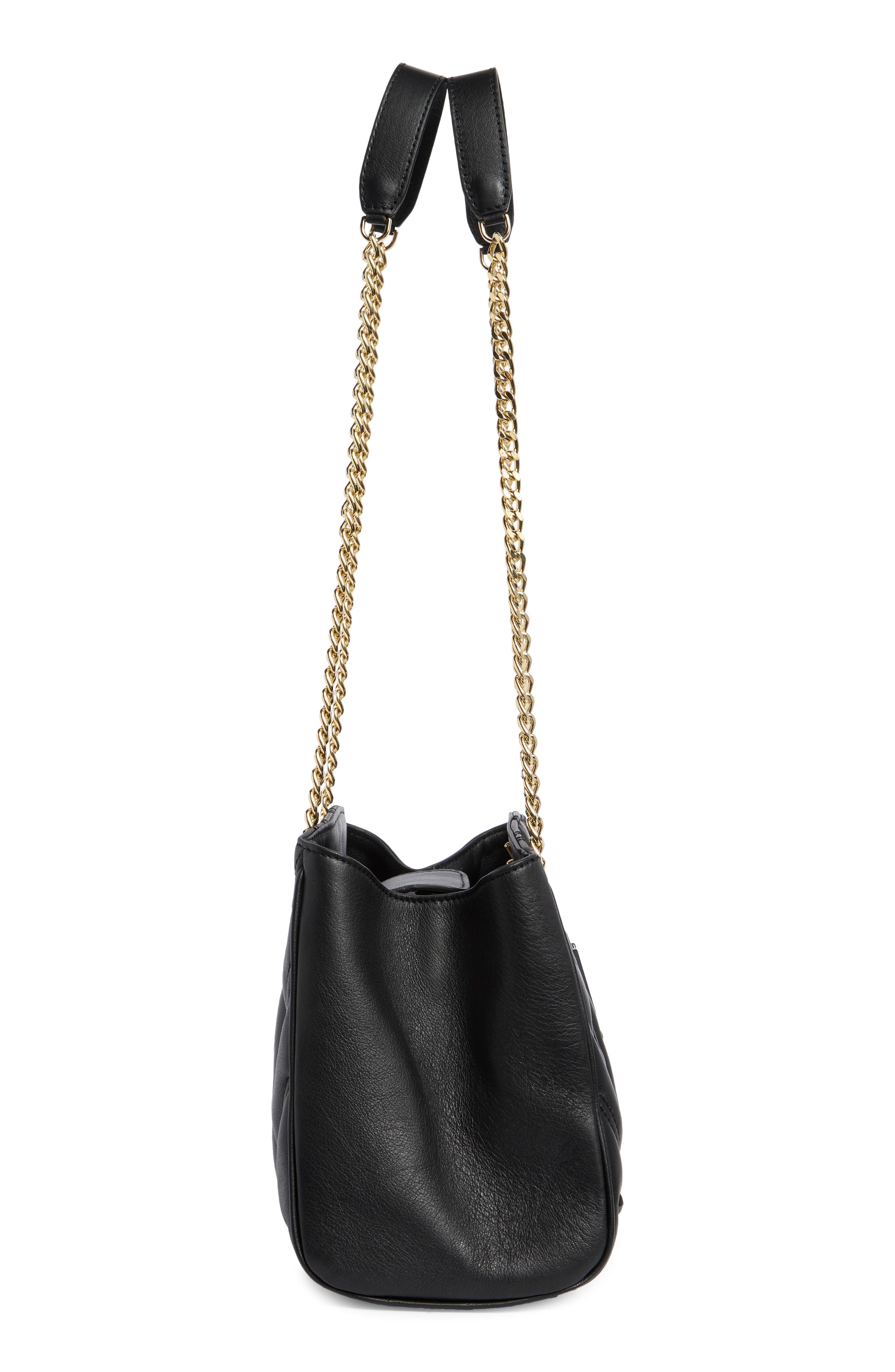 VALENTINO BY MARIO VALENTINO Angelina Diamond Quilted Leather Tote Bag, Alternate, color, Black