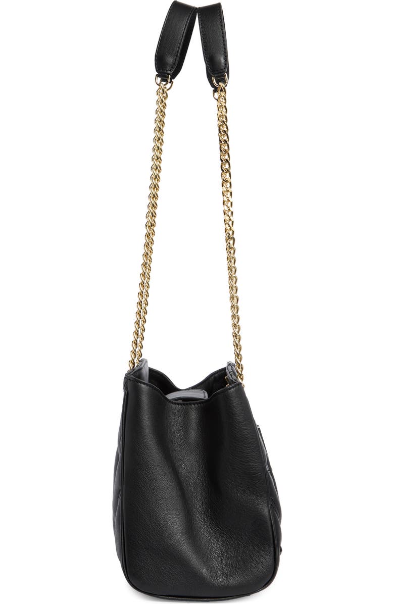 VALENTINO BY MARIO VALENTINO Angelina Diamond Quilted Leather Tote Bag, Alternate, color, Black