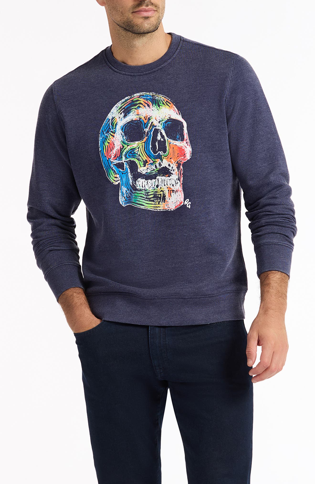 Robert Graham Neon Bones Graphic Sweatshirt