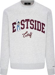 Eastside Golf Luxe Fleece Logo Appliqué Crewneck Sweatshirt