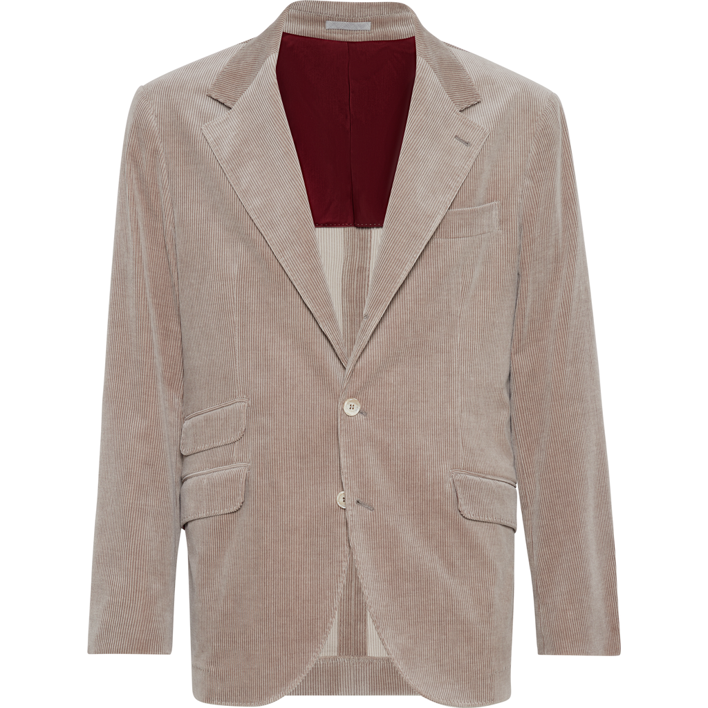 Brunello Cucinelli Corduroy Cavallo Blazer In Brown