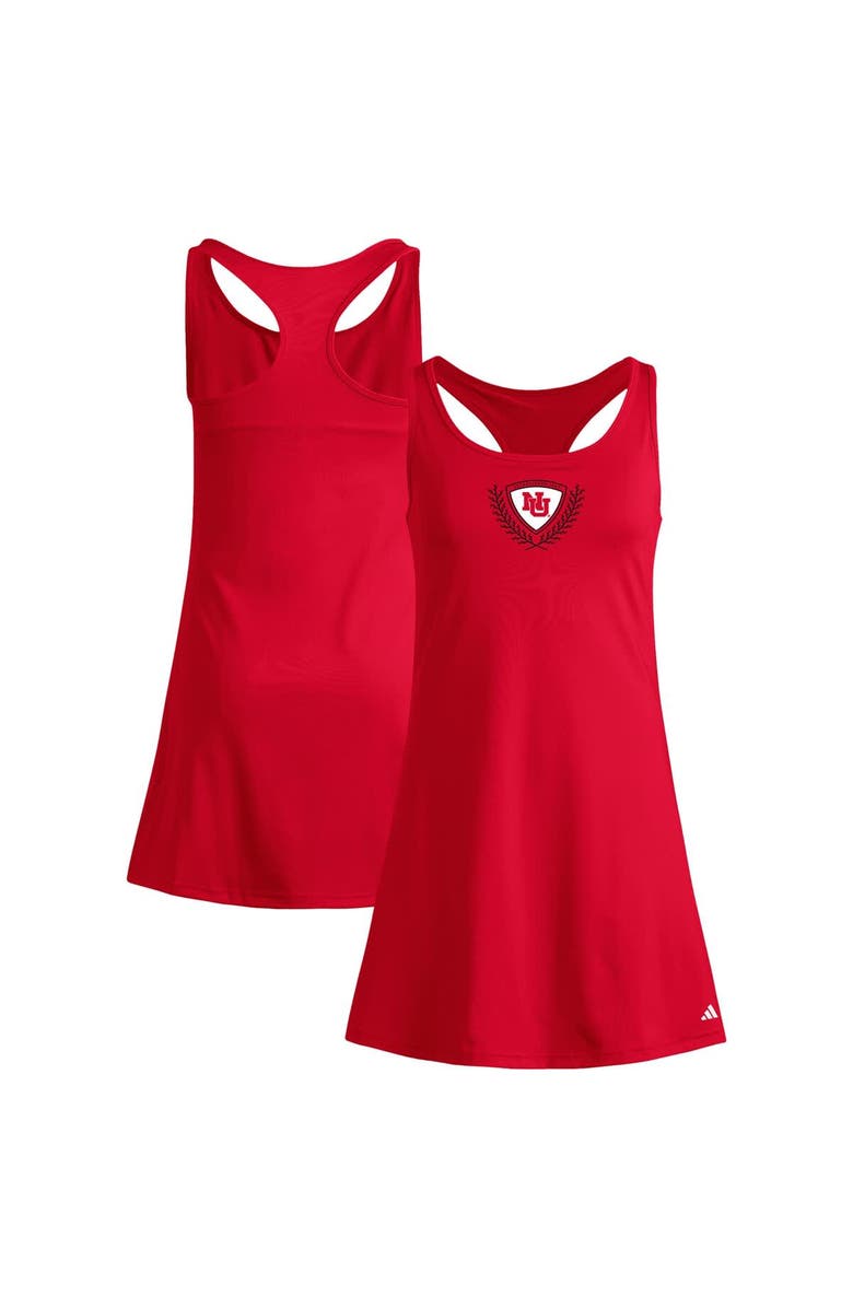 adidas Women's adidas  Scarlet Nebraska Huskers Spring Fling Active Racerback Skort Dress, Main, color, 