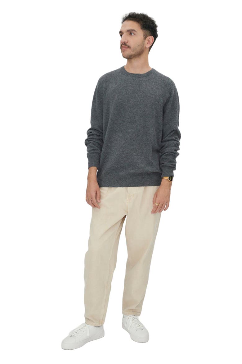 Essential Crewneck Cashmere Sweater, Alternate, color, plum kitten