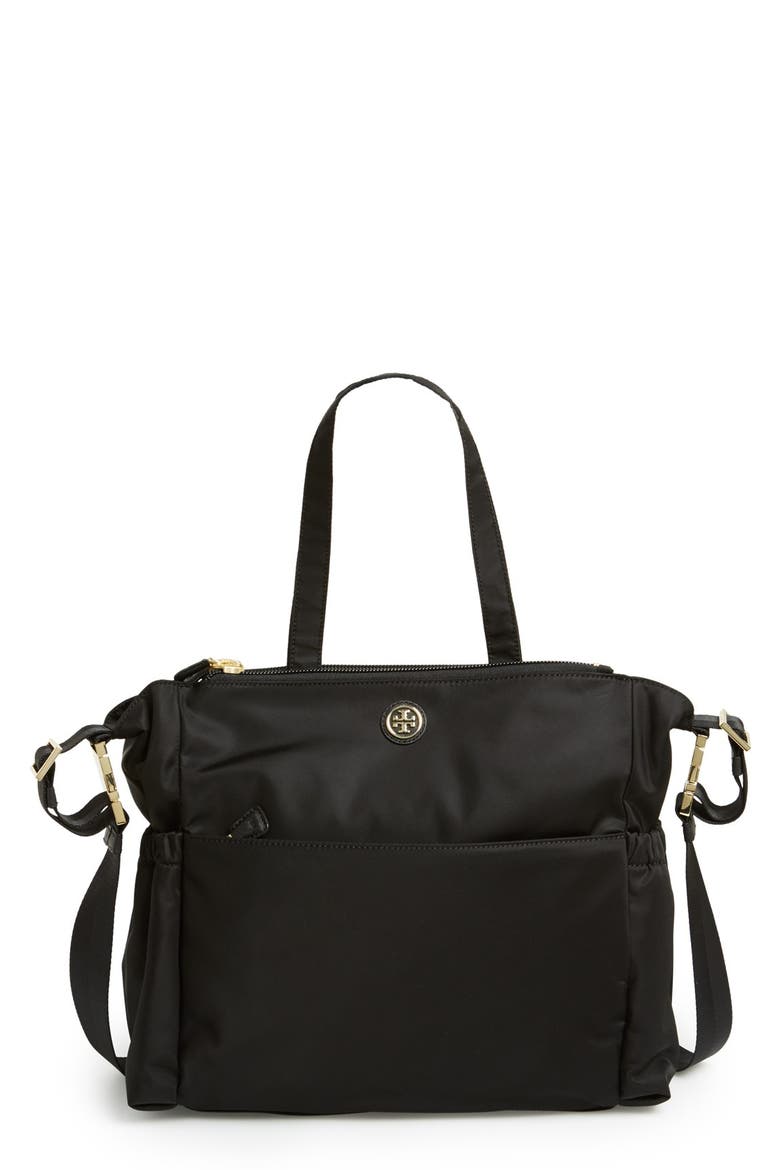 Nylon Baby Bag, Main, color, BLACK