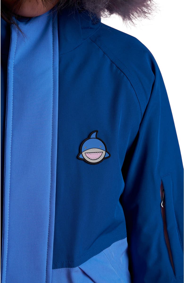 Roarsome Reef the Shark Ski Jacket, Alternate, color, Blue