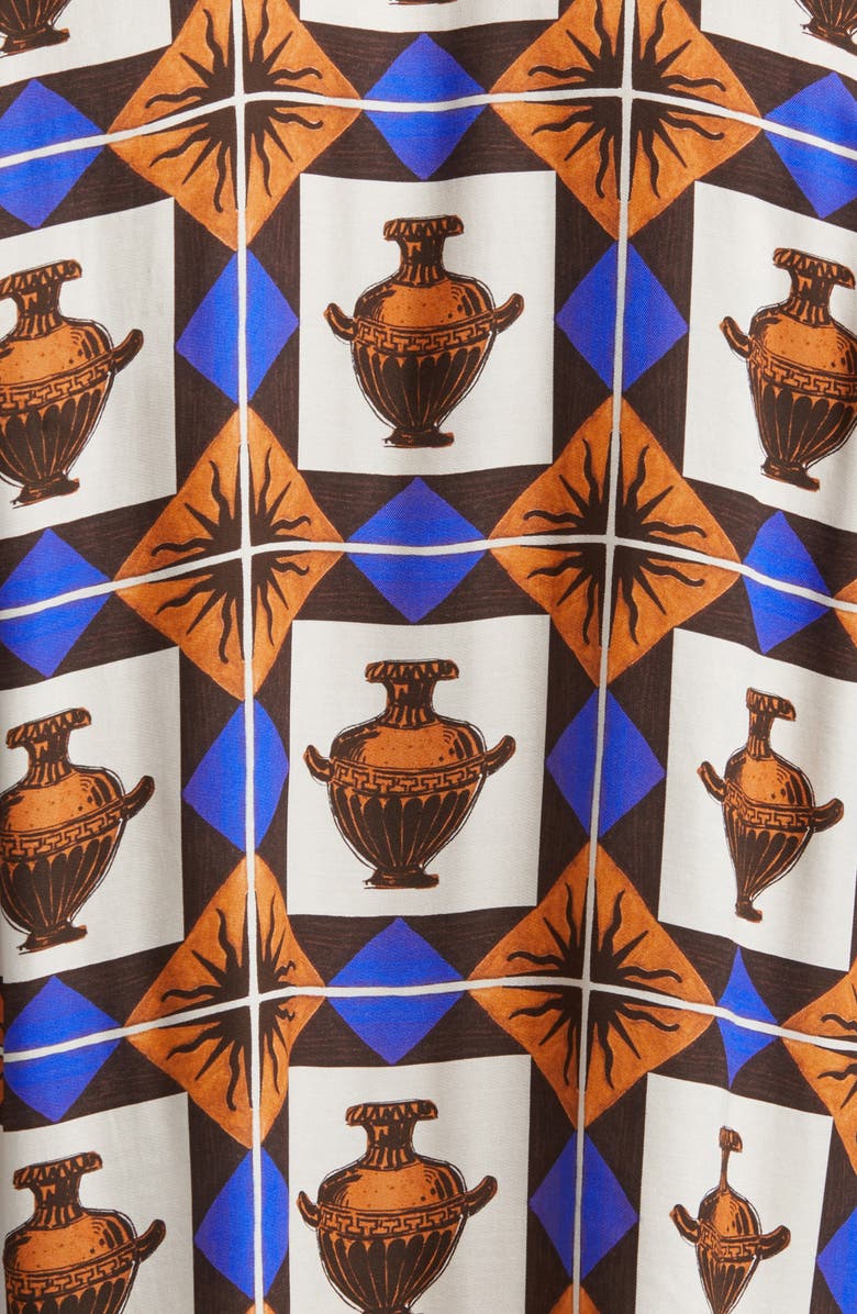 Drôle de Monsieur x Gergei Erdei La Chemise Vase Short Sleeve Button-Up Shirt, Alternate, color, 