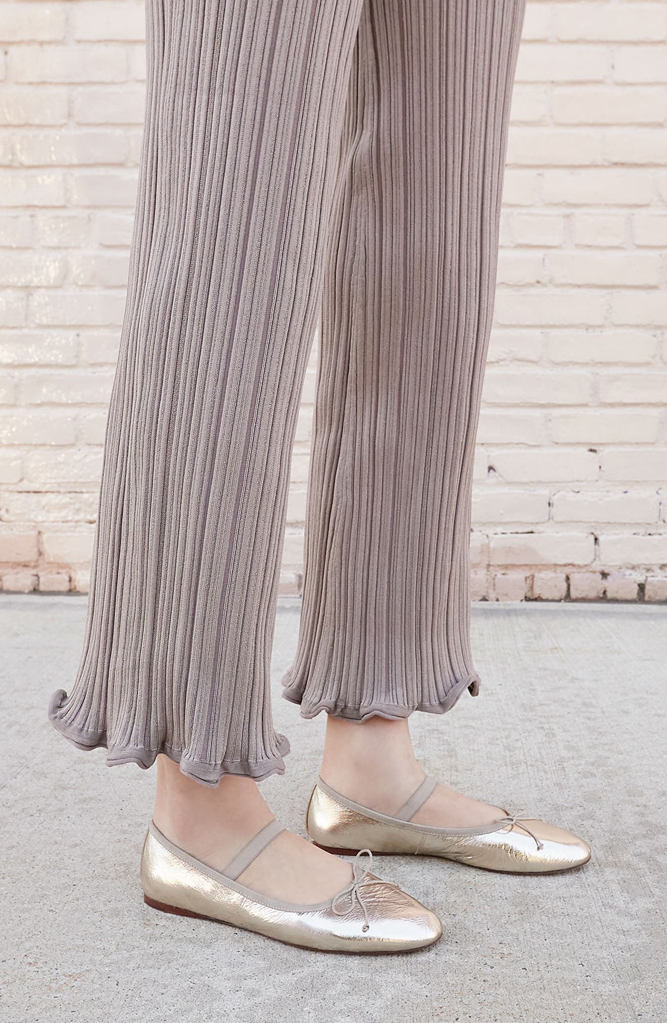 Loeffler Randall Leonie Ballet Flat, Alternate, color, Champagne