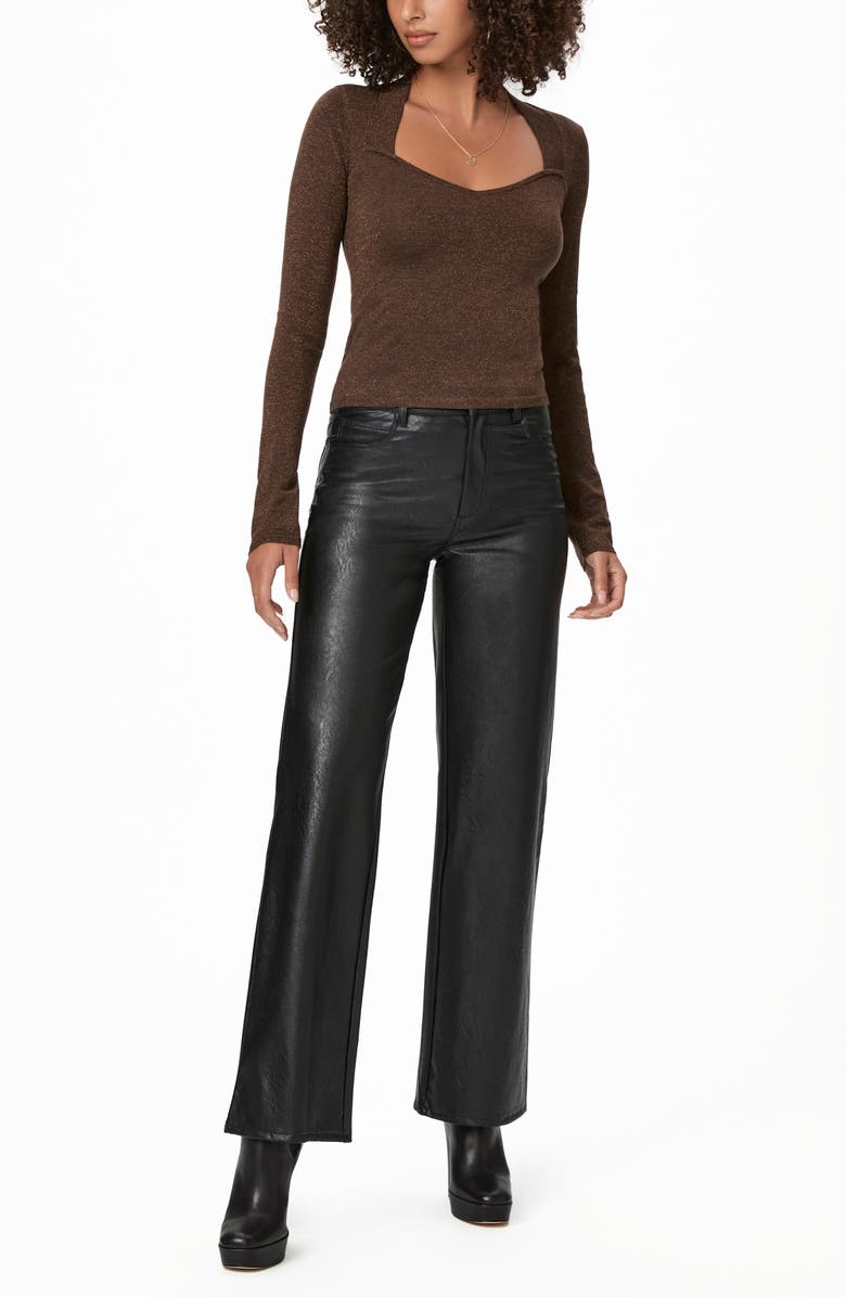 PAIGE Genieve Metallic Long Sleeve Sweater, Alternate, color, Brnzspkl