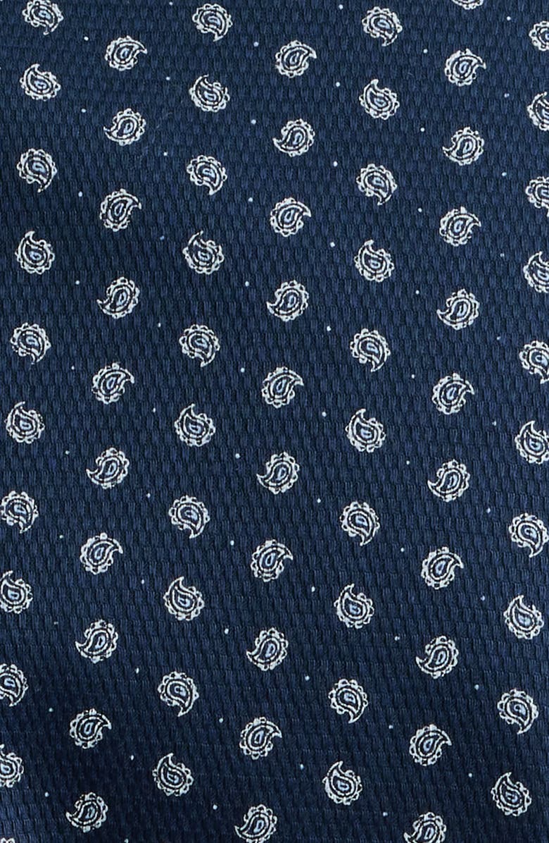 1863 by Eterna Modern Fit Print Non-Iron Cotton Twill Dress Shirt, Alternate, color, Blue White