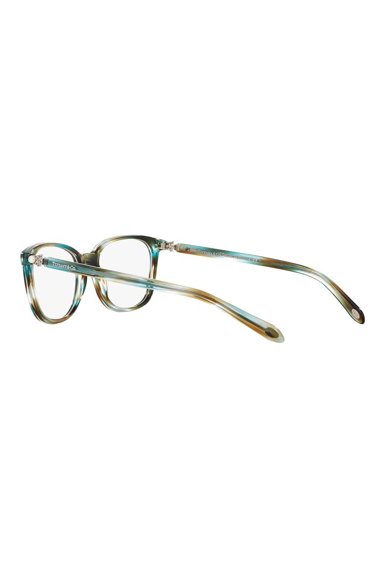 51mm Rectangular Optical Glasses, Alternate, color, TURQUOISE