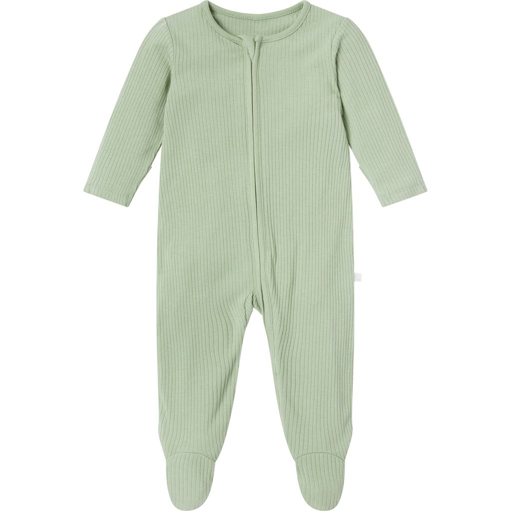 Mori Ribbed Two Way Zip-up Sleepsuit In Multi