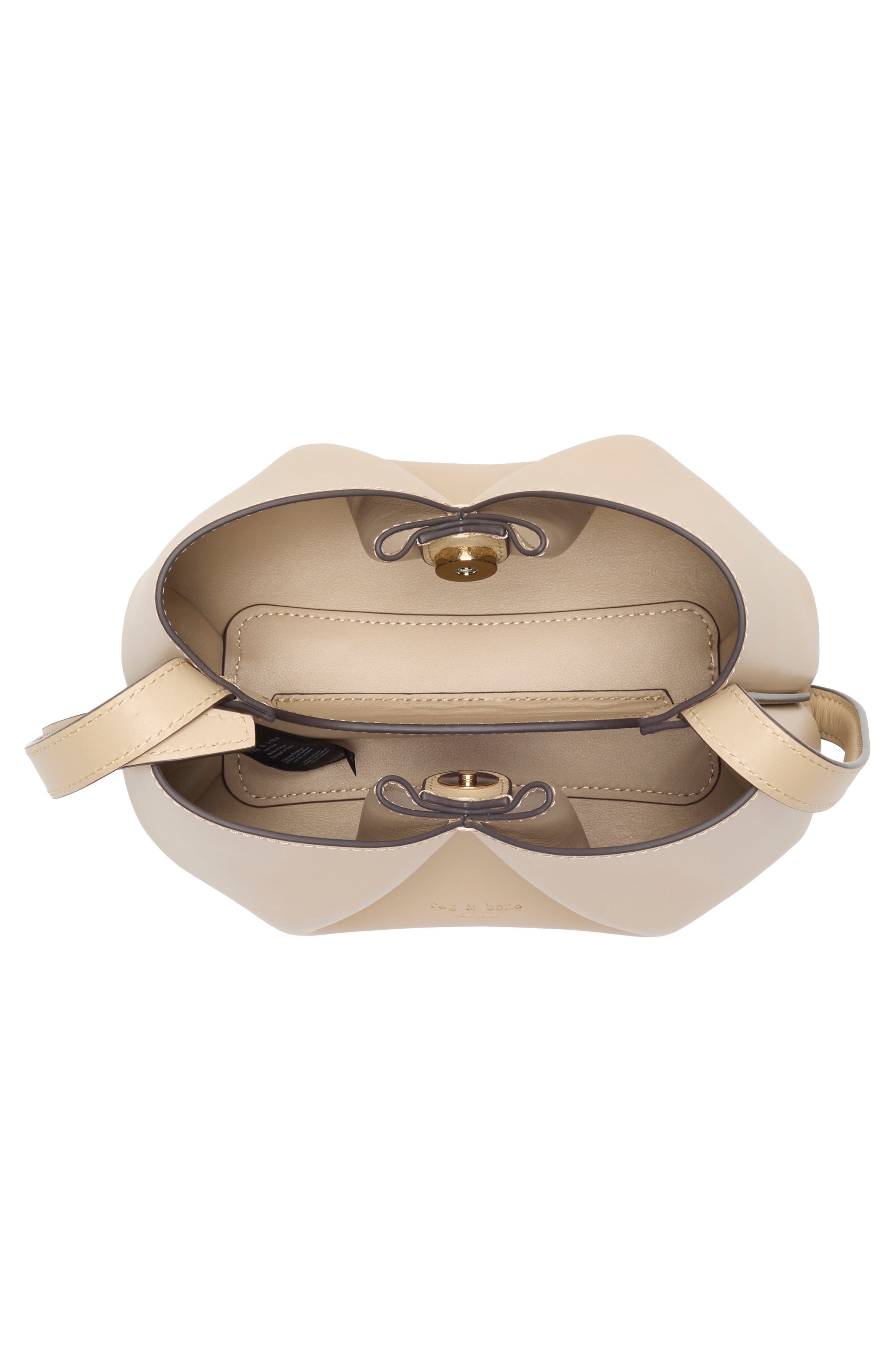 rag & bone Small Bloom Leather Crossbody Bag, Alternate, color, Greige