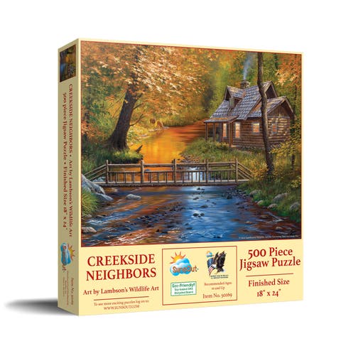 Creekside Neighbors 500 piece Jigsaw Puzzle for Adults