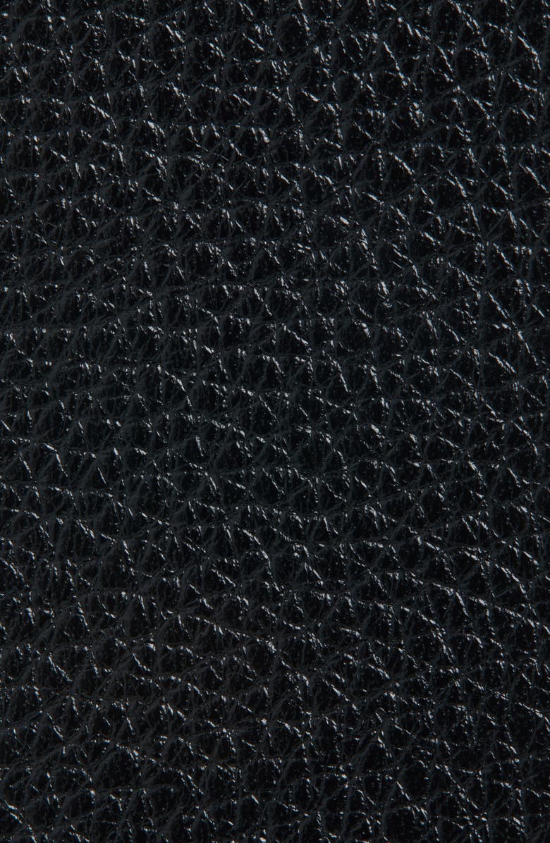 Steve Madden Puffy Buckle Faux Leather Belt, Alternate, color, Black/Silver