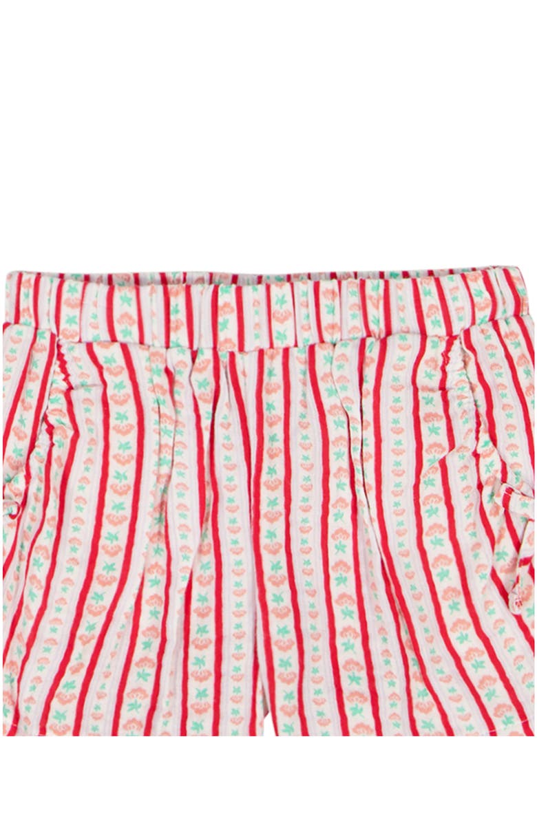 Lucky Brand Floral Cotton Tank & Shorts Set, Alternate, color, Red Stripe