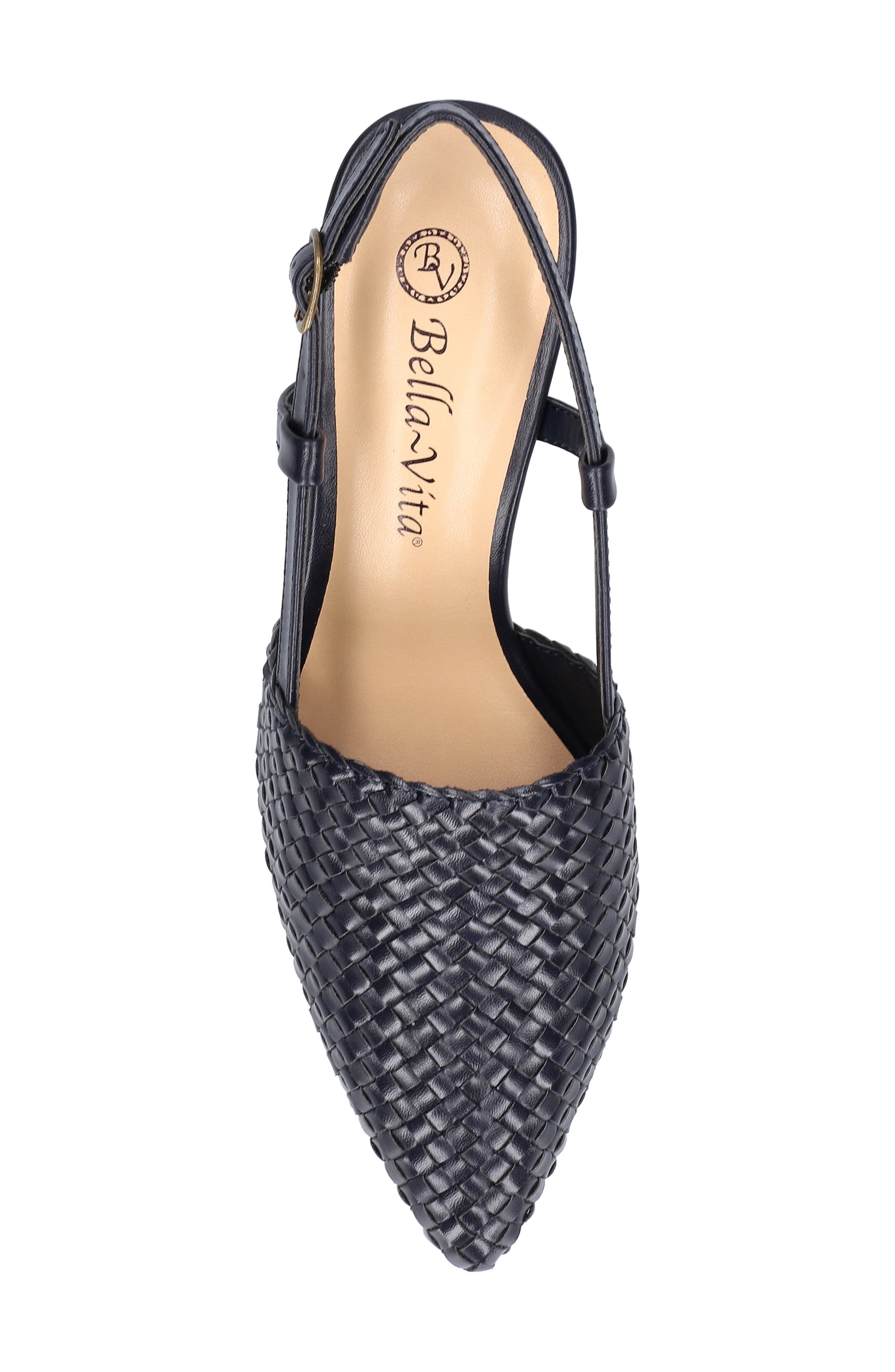 Kaisley Kitten Heel Slingback Pump, Alternate, color, NAVY