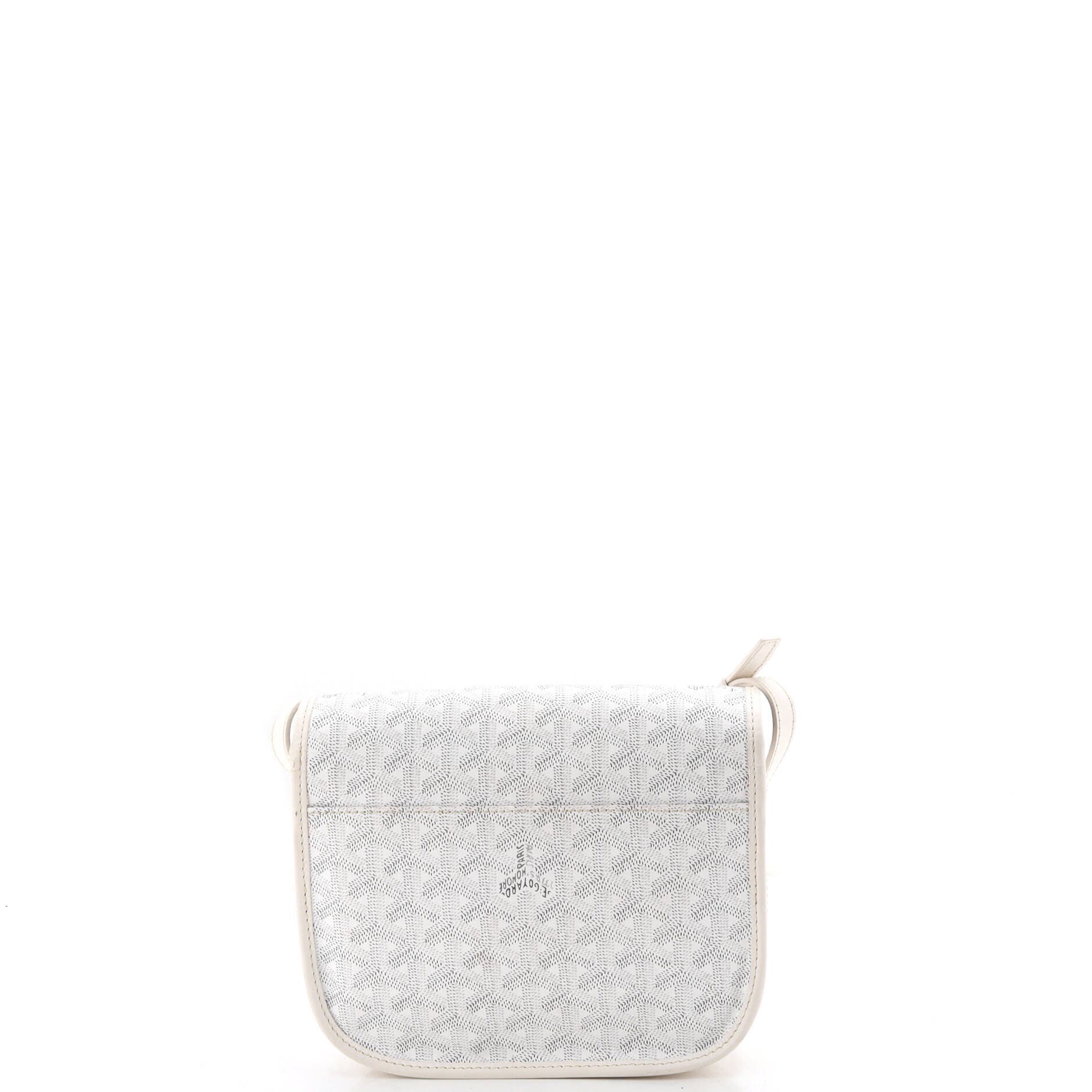 Belvedere Messenger Bag Coated Canvas with Leather PM, Alternate, color, White