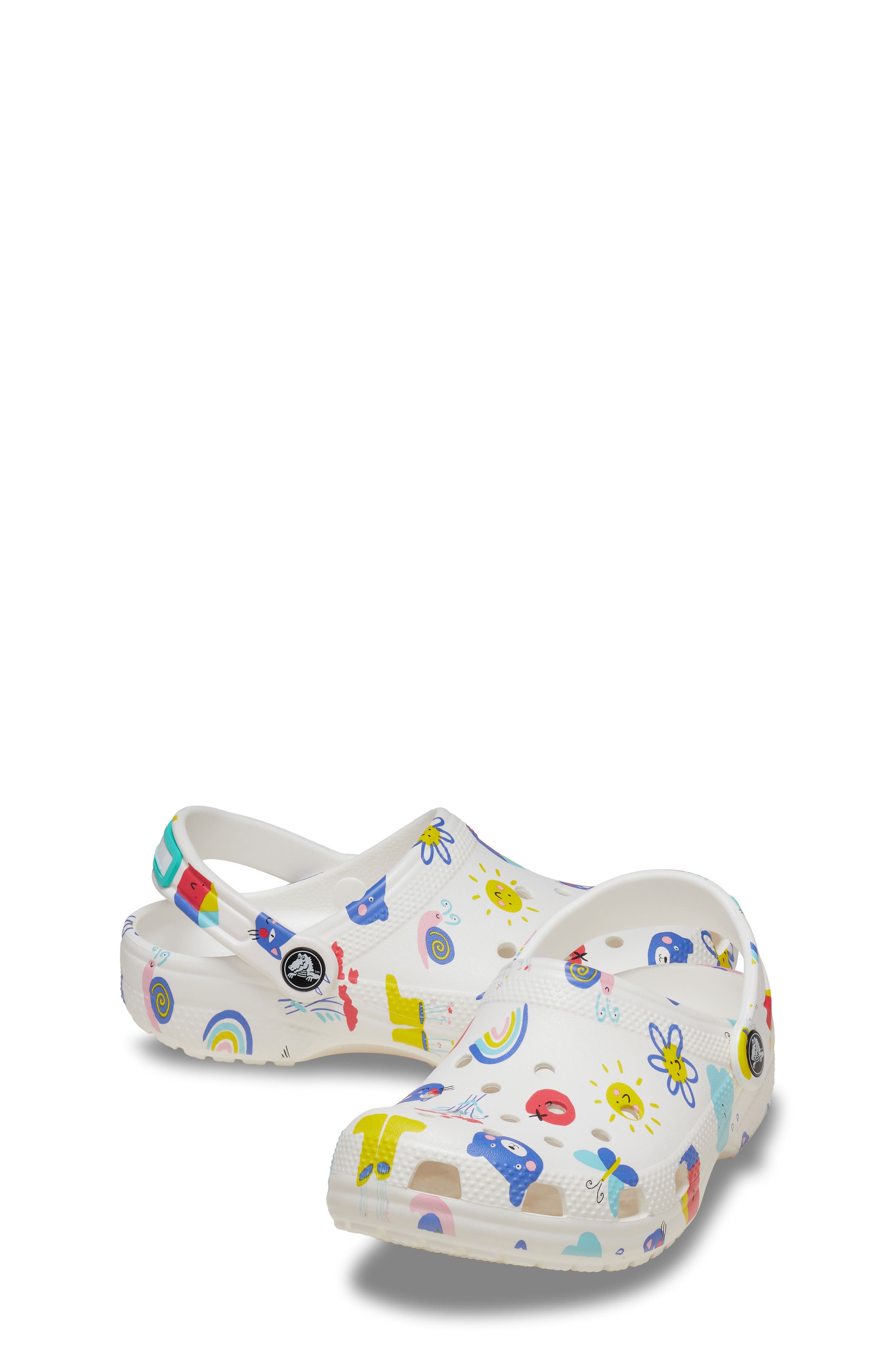 CROCS Kids' Classic Doodle Print Clog, Alternate, color, 