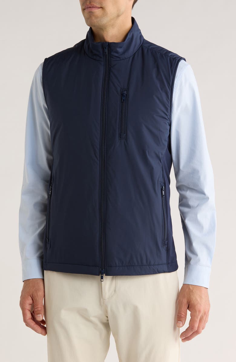 Mizzen+Main Northwood Mixed Media Vest, Alternate, color, Navy