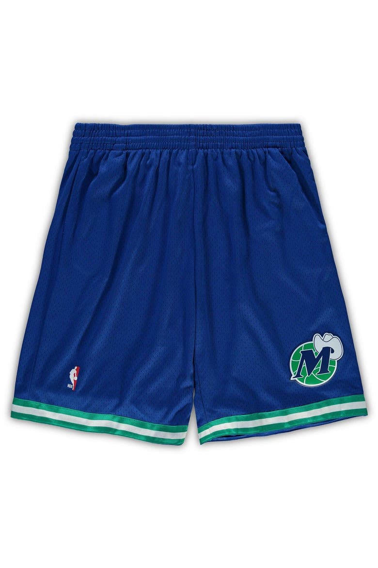 Men's Mitchell & Ness Royal Dallas Mavericks Big & Tall Hardwood Classics Team Swingman Shorts, Alternate, color, Royal