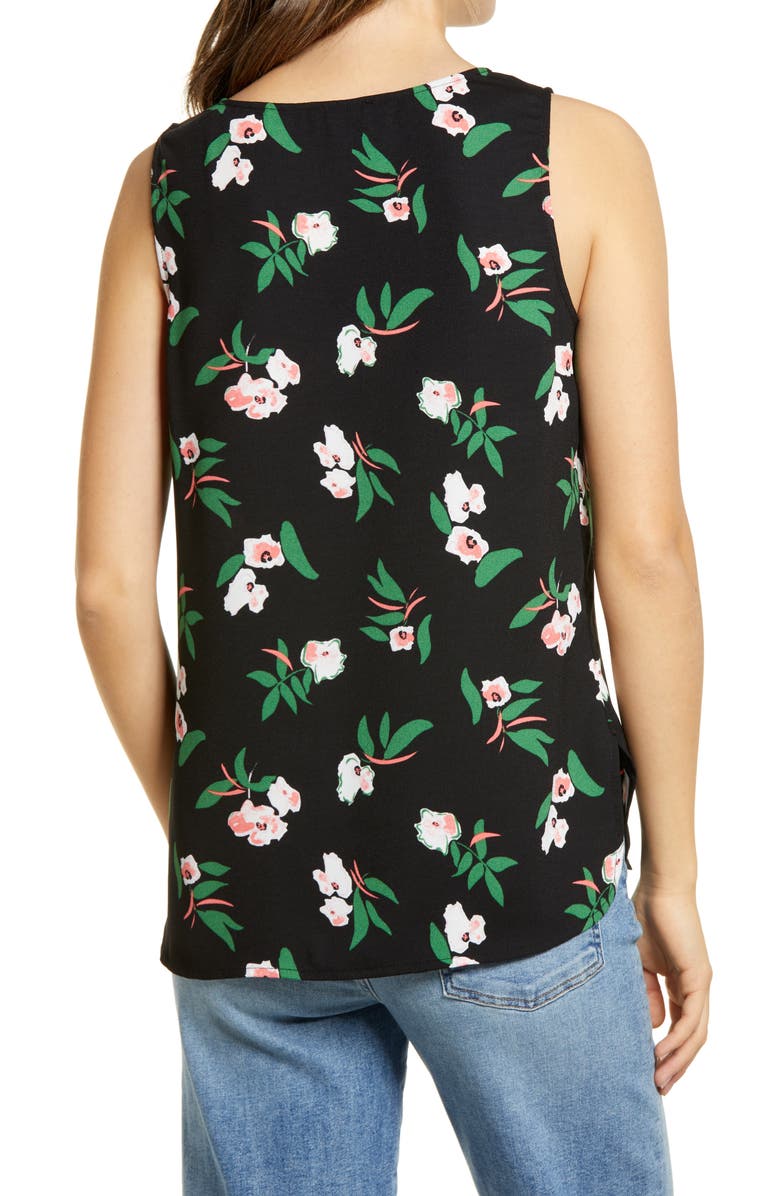 Halogen<sup>®</sup> Scoop Neck Woven Shell, Alternate, color,