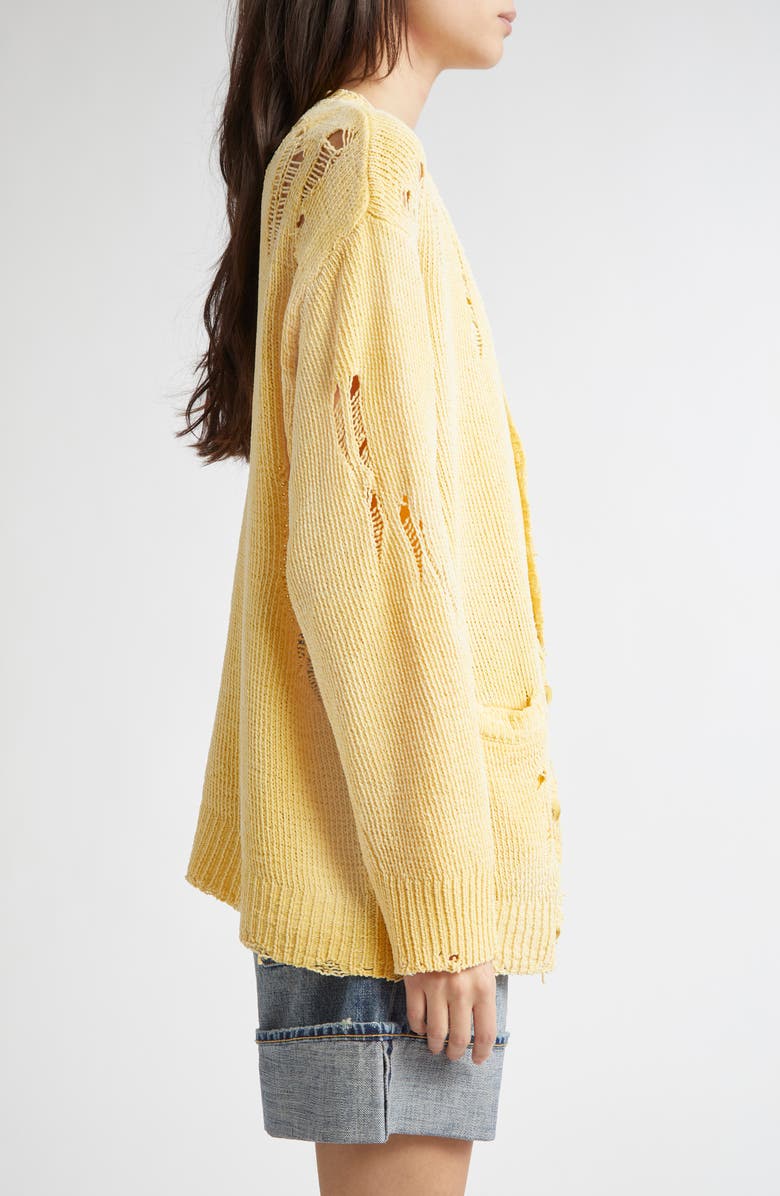 R13 Ripped Cardigan, Alternate, color, 