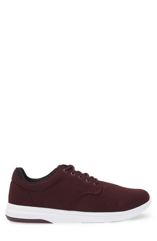 Travismathew The Daily Ii Knit Sneaker In Burgundy