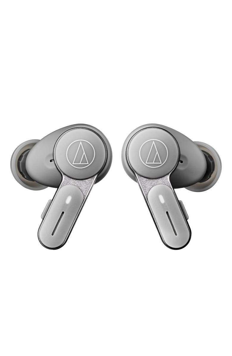 Audio-Technica ATH-TWX7 Truly Wireless Earbuds with Hybrid Noise Cancellation, Alternate, color, Gray