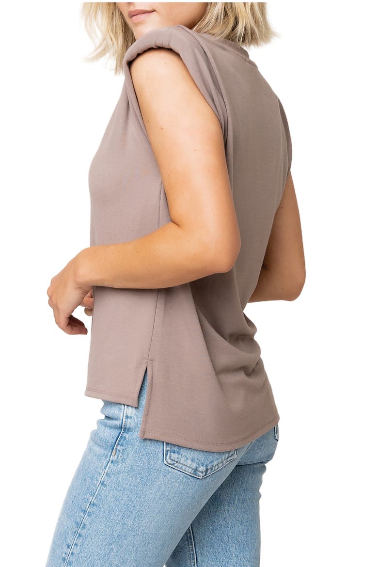 V-Neck Top, Alternate, color, MOCHA
